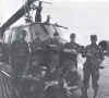 1st Flight Platoon pilots: Kneeling L-R, Langdon Carpenter, John Dixon, Stan Staszcuk.  Standing L-R:  John Newell,  Gerald Latini, Bruce Ruks, Cyrus Walker, Tom Lasser.