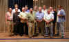 L-R Front:  John Hastings, Larry Kenney, Ray Cusato, Jeff (our token Marine), Kenneth Newkirk, Bill Lucas.  Back Row:  Steve Noonkeeser, Pat Whalen, Pete Christy, Denis Kitner, Ron Crislip, Steve Hallmark.