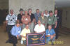 (109) Front Row:  Don Smith, Hartson Gleason, John Hastings, Bill Lucus.  Back Row:  Warren Risner, Bob Mix, Kenny Fields, Pat Whalen, Paul Reeves, Don Long, Joseph Demkowicz, Ron Crislip and Denis Kitner.  (Hartson Gleason)