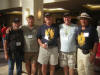 (5077) George Miskovitz, Eddie Haser, Joe Demkowicz, Denis Kitner, Ross Peacock prior to boarding the VHCMA bus to the St. Louis Arch.