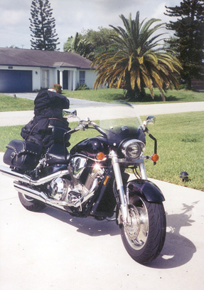 George's motorcycle