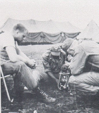 No electricity to speak of, Coleman lanterns were used in the evenings.