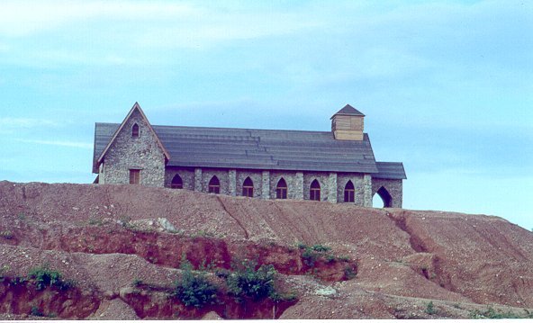 This is the Chapel at Lane AAF.  Ken Messick, a Pelican pilot,  I think had a background in its design and directed its construction by personnel from the 161st AHC.