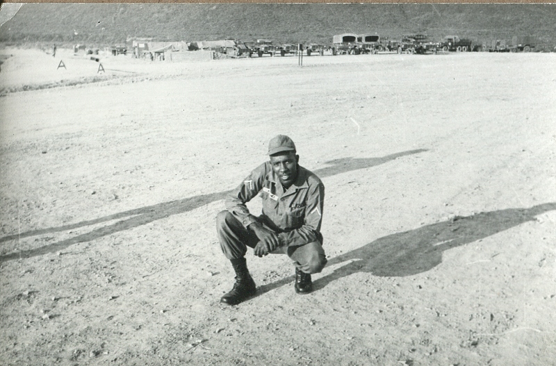 (6018) PFC Lawrence, company barber and friend.